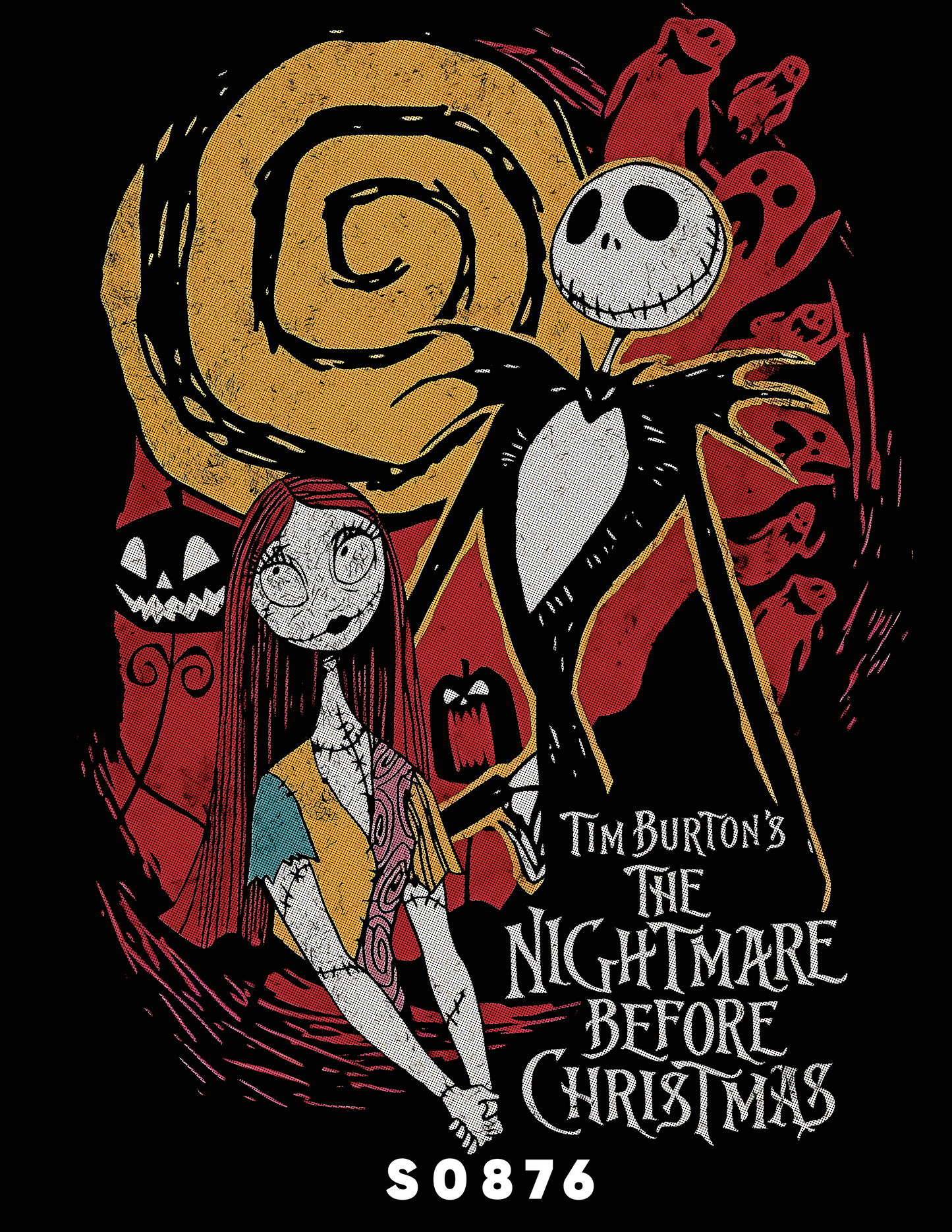 S0876 Nightmare Before Christmas Jack & Sally