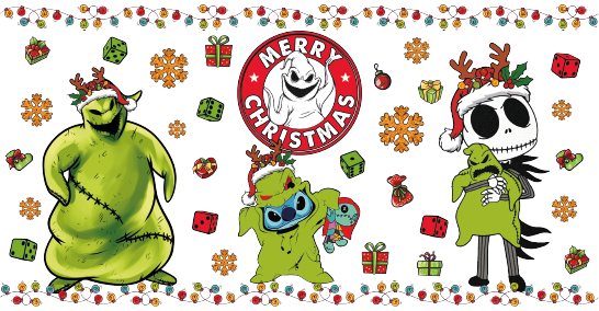 UVN001 CHRISTMAS STICKERS UV