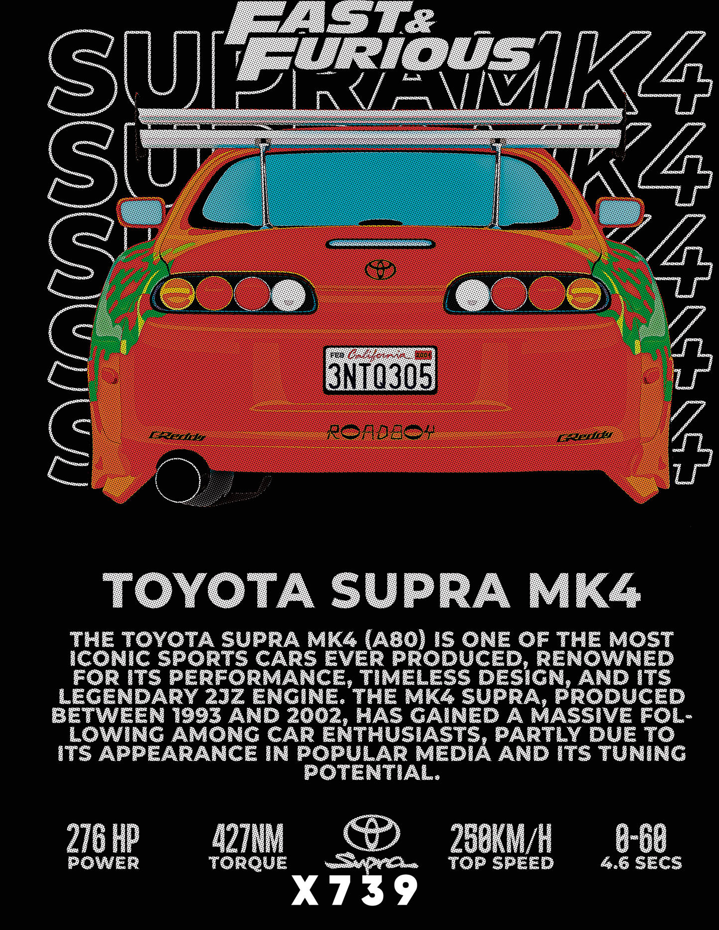X0739 FAST AND FURIOUS TOYOTA