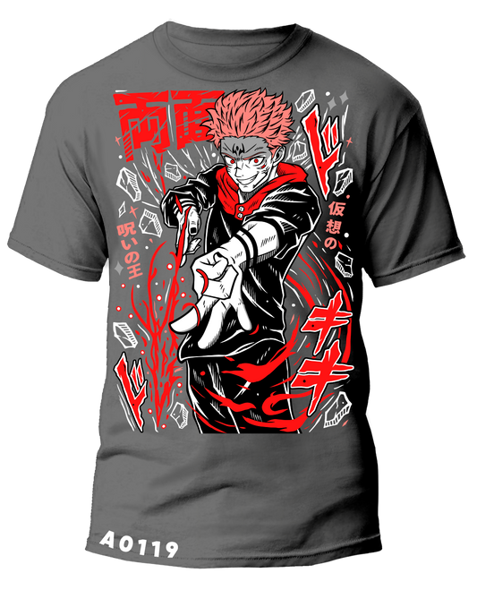 A0119 JUJUTSU KAISEN SUKUNA FIRE ARROW BLACK