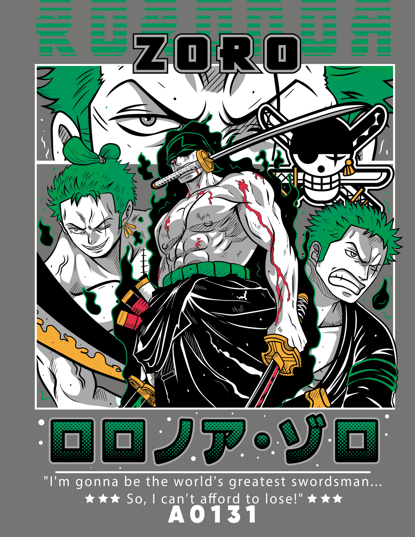 A0131 ONE PIECE ZORO RORONOA