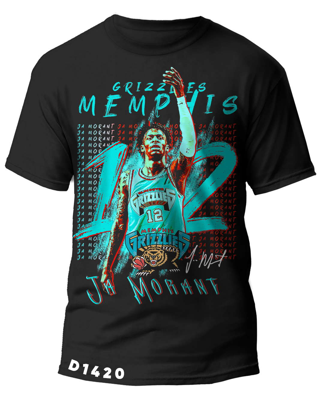 D1420 JA MORANT GRIZZLIES MEMPHIS