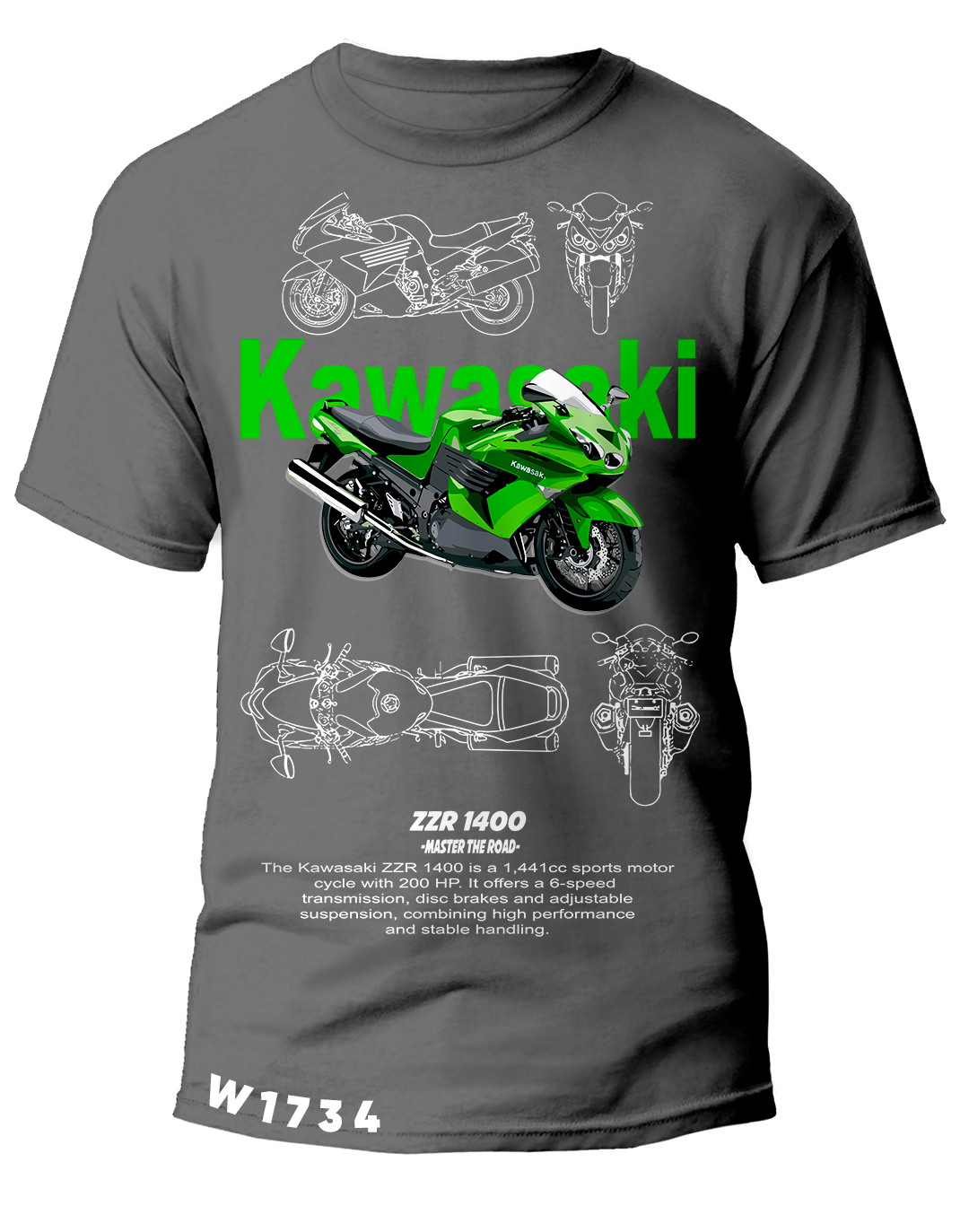 W1734 KAWASAKI ZZR 1400