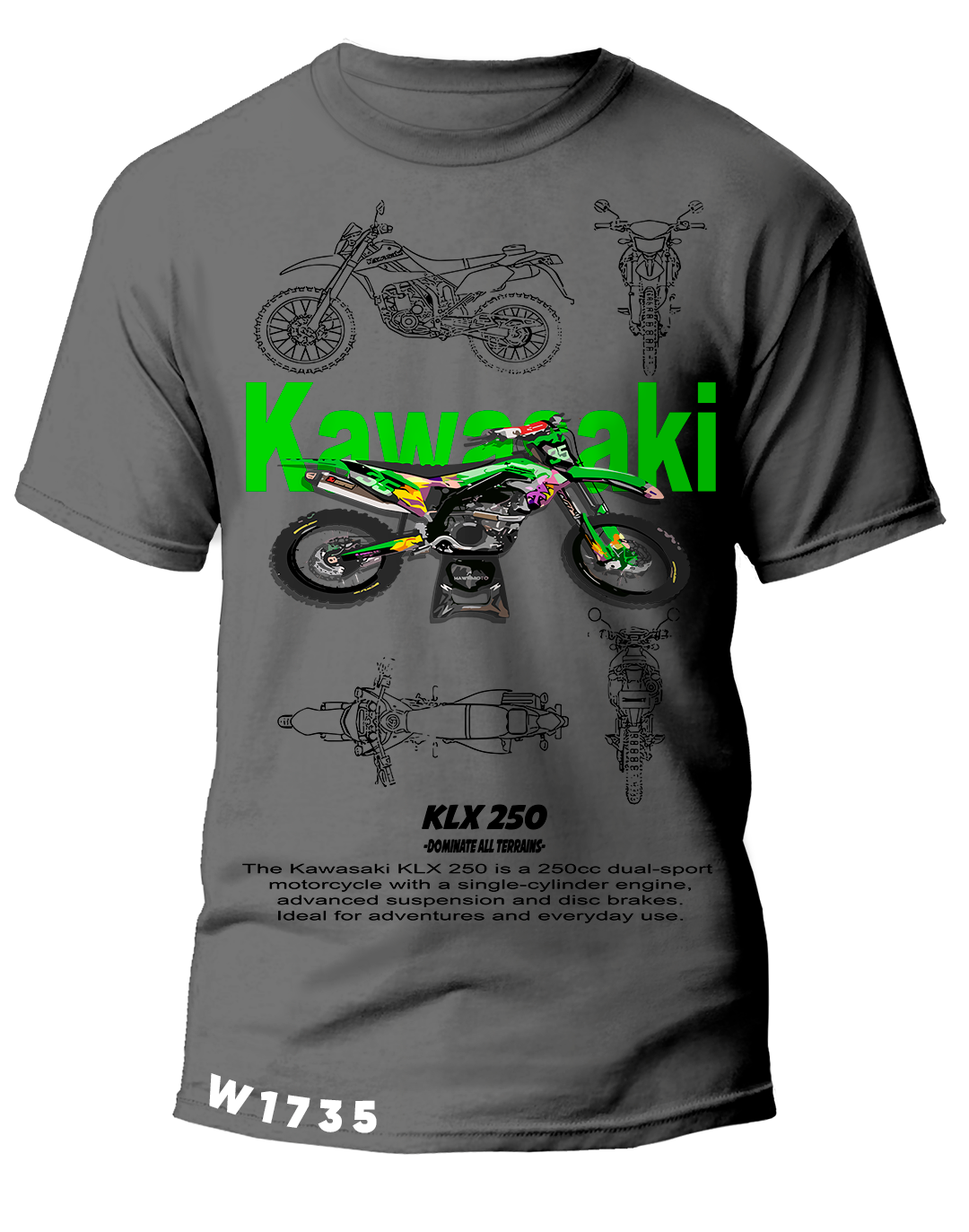 W1735 KAWASAKI KLX 250