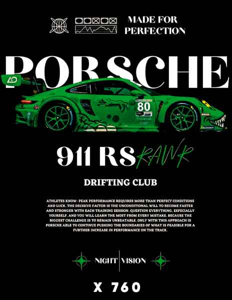 X0760 PORSCHE VERDE